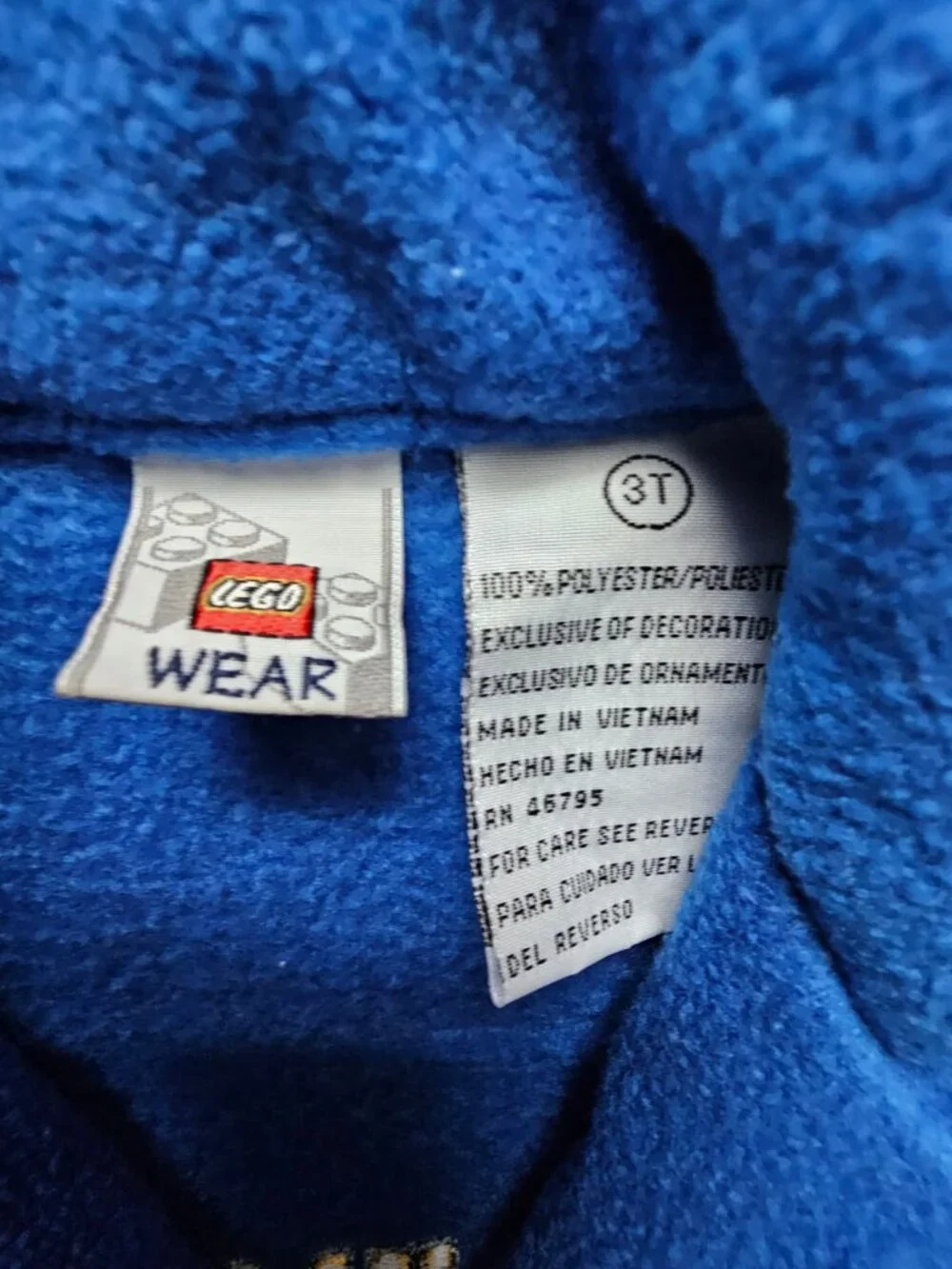 Y2K Lego Wear by Kabooki Rescue Worker fleece vest jacket . 3T